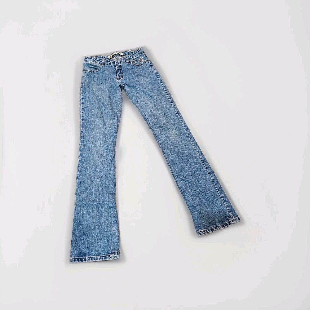 Womans Y2k Vintage Harley Davidson Bootcut Jeans Biker Moto Grunge